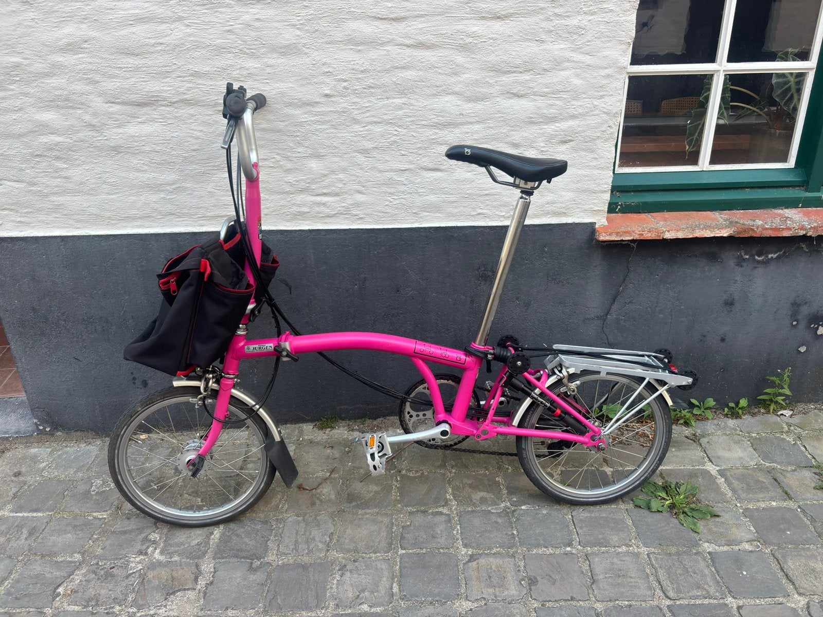 Brompton H6R met zak, Fietsen en Brommers, Ophalen, Zo goed als nieuw, Brompton