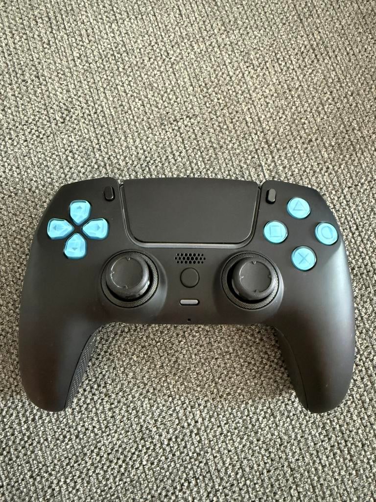 Modded PS5 Controller –TMR – Clicky – 4 Back Buttons - bl/zw, Ophalen of Verzenden, Zo goed als nieuw, Controller
