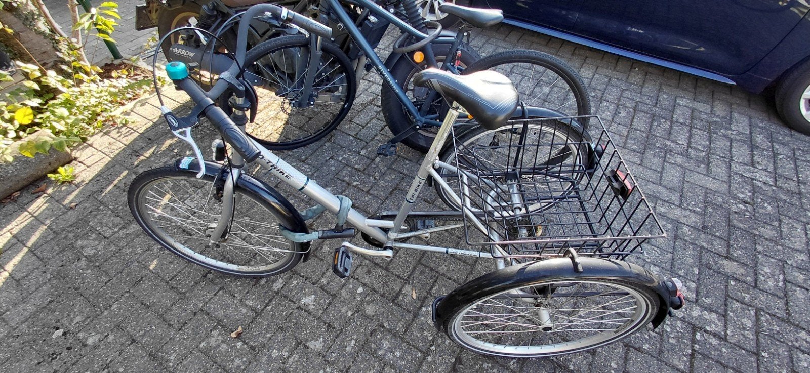 Mega Mobility Tri-bike driewielfiets, Ophalen, Gebruikt, Trommelrem