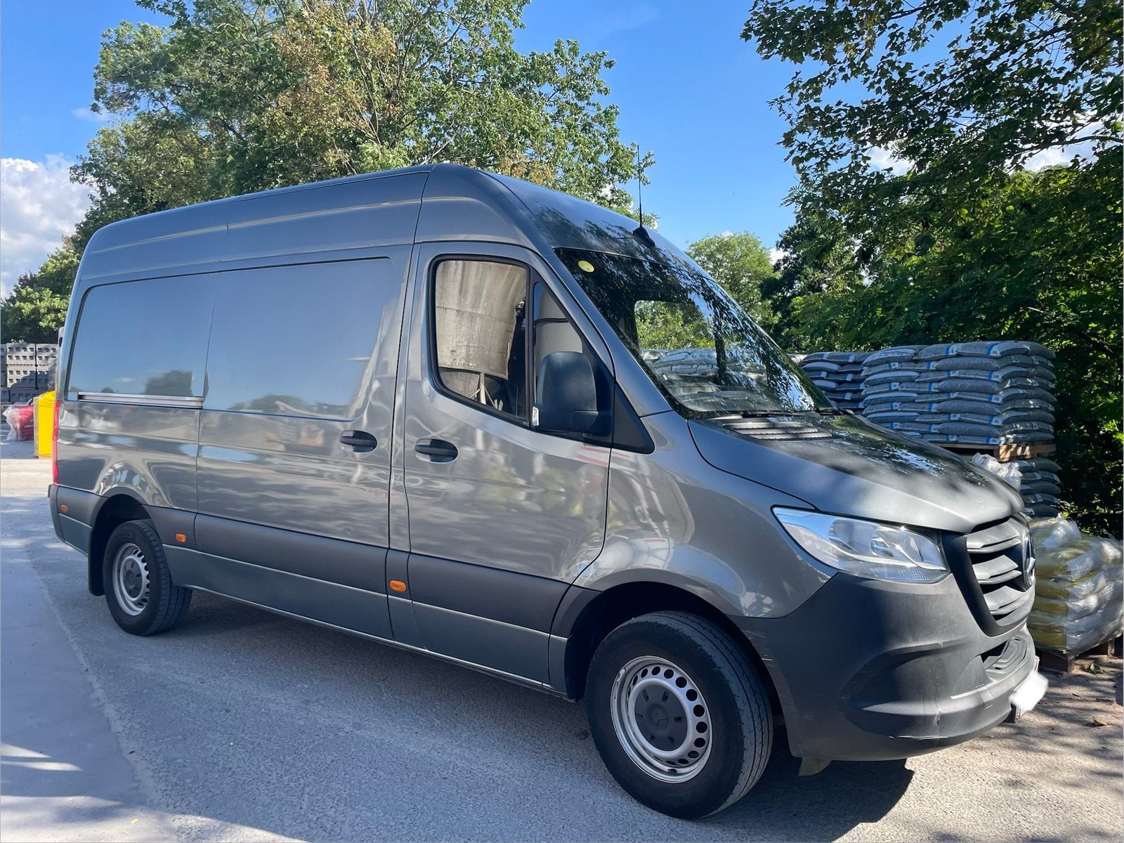 Mercedes- benz Sprinter 315 CDI 2020, L2H2, trekhaak 3,5ton, Autos, Mercedes-Benz, Argent ou Gris, Achat, 3 places, Boîte manuelle