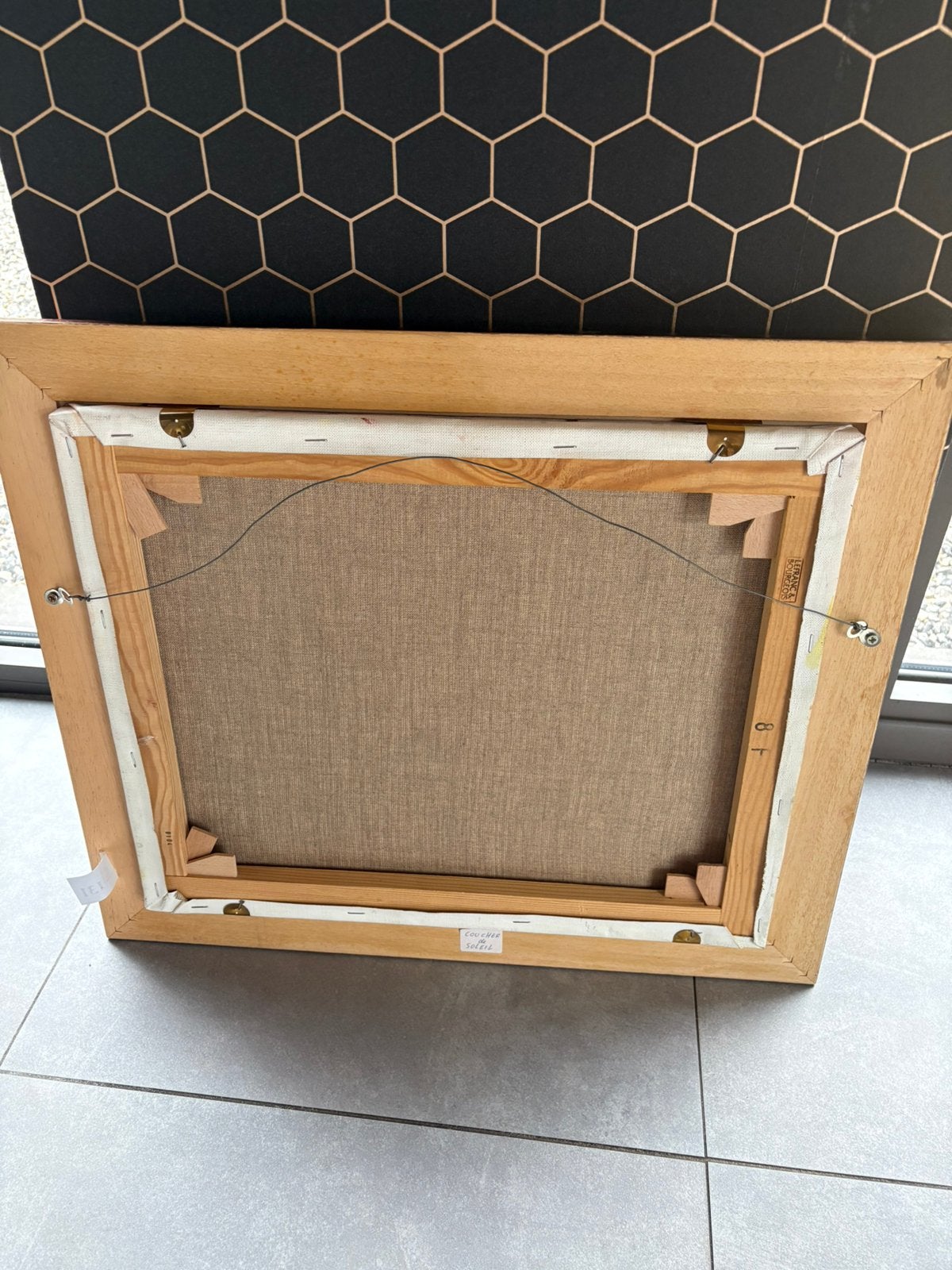 Peinture a huile sur toile en lin, Enlèvement, Toile