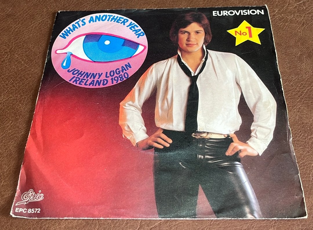 Johnny Logan ‎– What's Another Year - 7” vinyl single - EU, Cd's en Dvd's, Vinyl Singles, Ophalen of Verzenden, Gebruikt