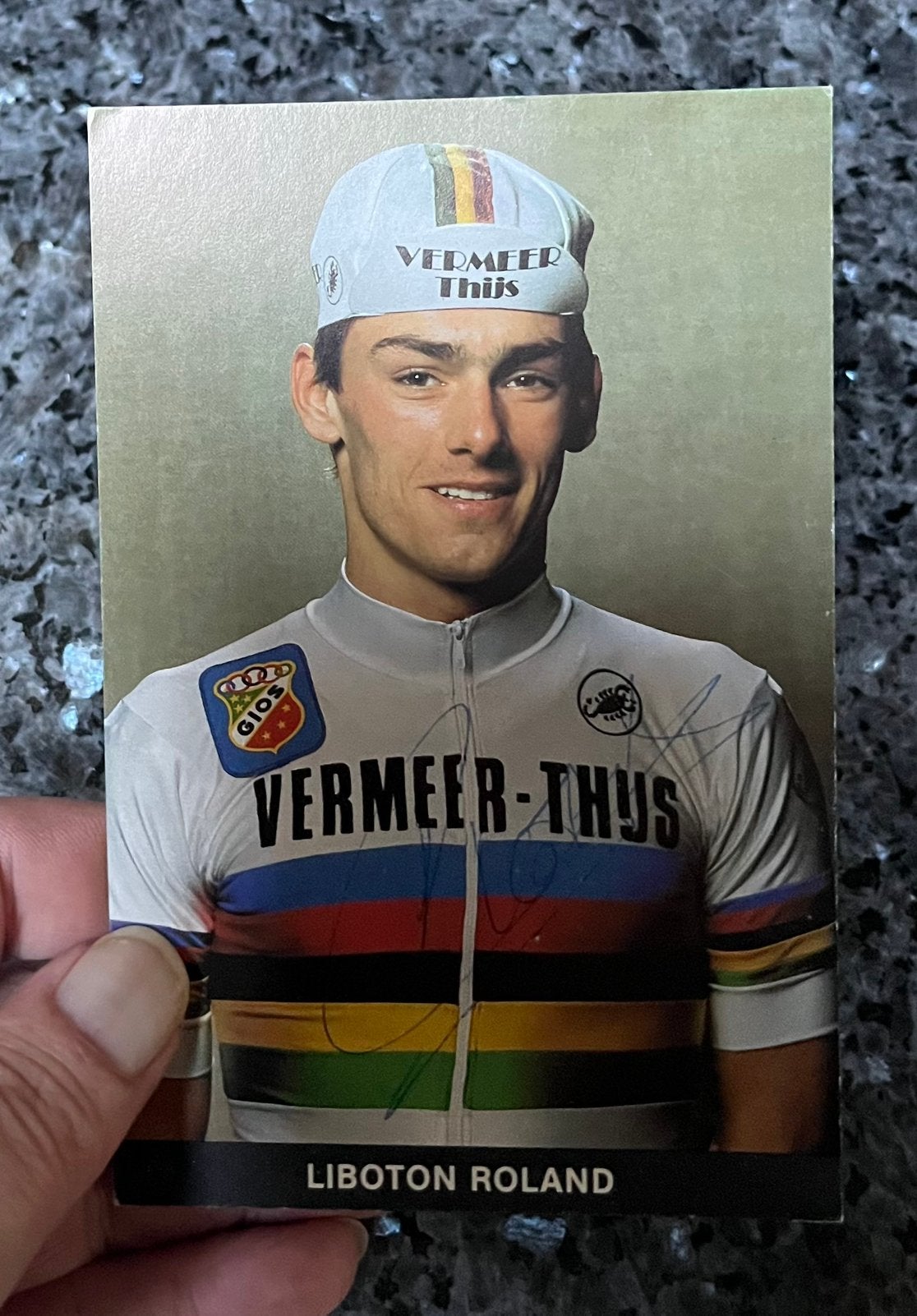 Wielrenner Roland Liboton wereldkampioen gesigneerd, Ophalen, Zo goed als nieuw