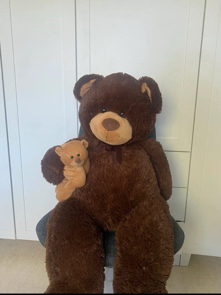 Grote bruine teddybeer, Kinderen en Baby's, Speelgoed | Knuffels en Pluche, Zo goed als nieuw, Ophalen of Verzenden