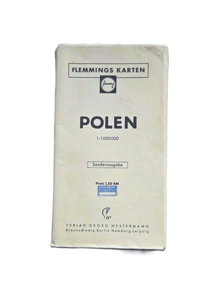 Duitse landkaart van Polen uit 1939., Ophalen of Verzenden