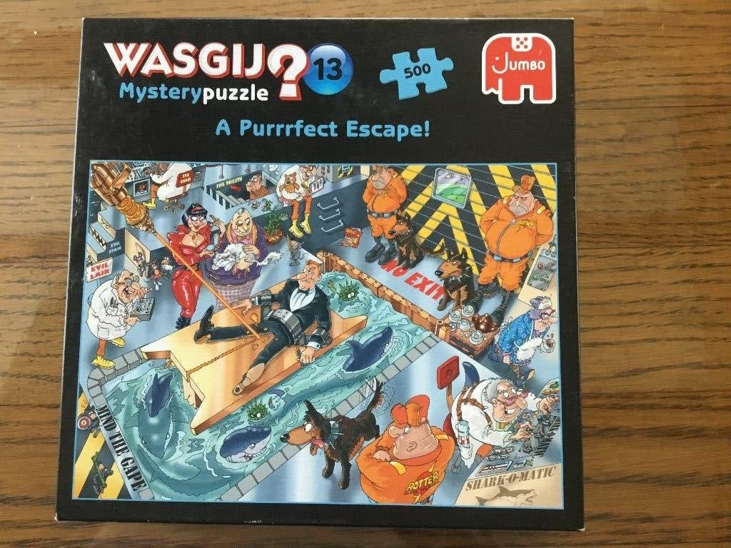 Puzzel Jumbo 500 stukjes Wasgij mystery 13, Ophalen of Verzenden, 500 t/m 1500 stukjes, Gebruikt, Legpuzzel