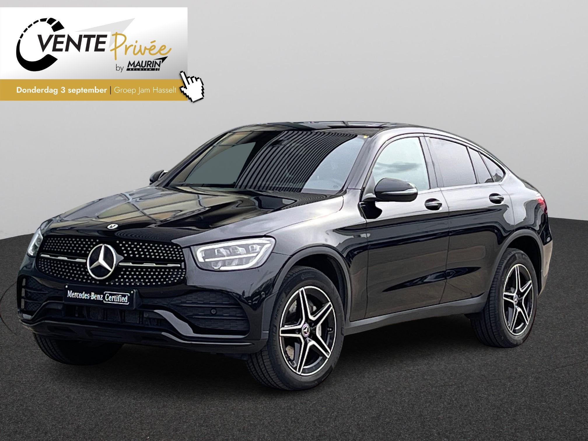 Mercedes-Benz GLC Coupé 300 de 4MATIC AMG/Schuifdak, Autos, 143 kW, Euro 6, Entreprise, 2000 kg