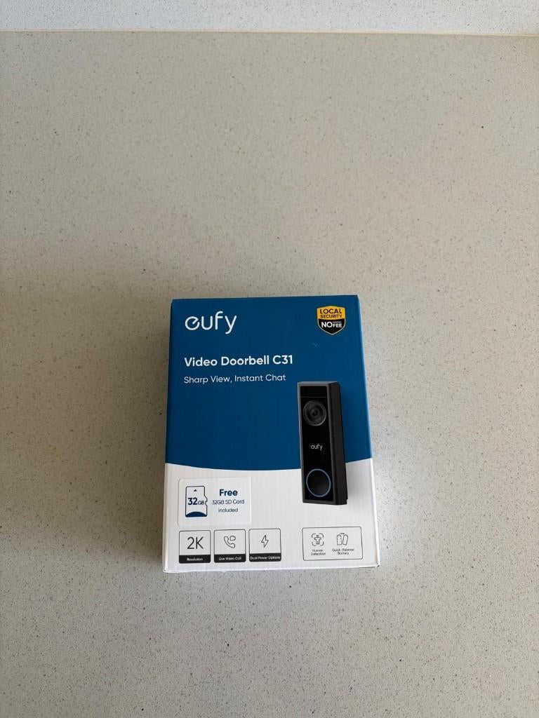 Eufi deurbel + Chime, Ophalen of Verzenden, Compatibel met smartphone, Zo goed als nieuw, Draadloos