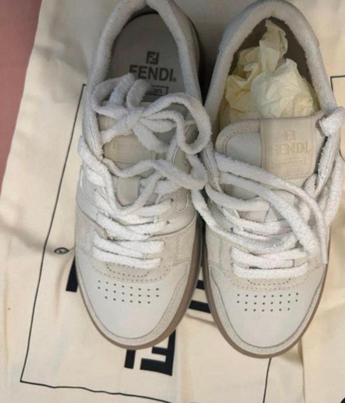 Originele fendi match sneakers dames, Verzenden, Zo goed als nieuw, Sneakers