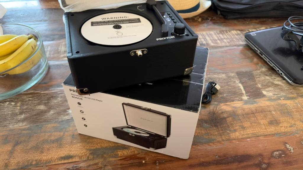 NEUW!!! Prixton Boogie – draagbare Bluetooth CD-speler, Ophalen of Verzenden, Zo goed als nieuw