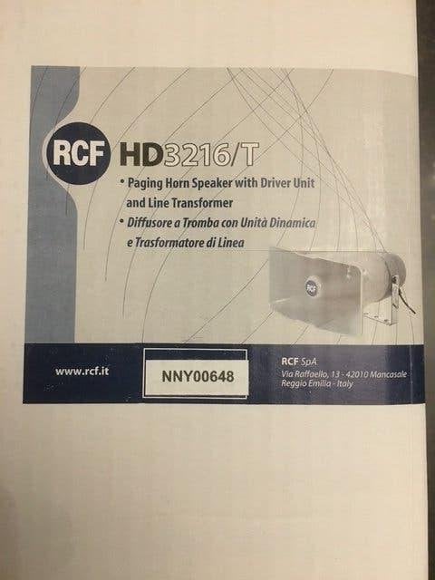 Haut-parleurs RCF Horn NOUVEAUX, TV, Hi-fi & Vidéo, Enlèvement, Neuf, Audio