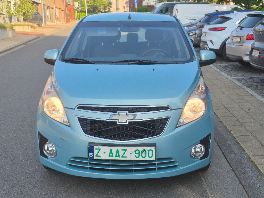 CHEVROLET SPARK 1.0L BENZINE. 111000 KM. GEKEURD 2950 EURO, Euro 5, Stof, 50 kW, Blauw