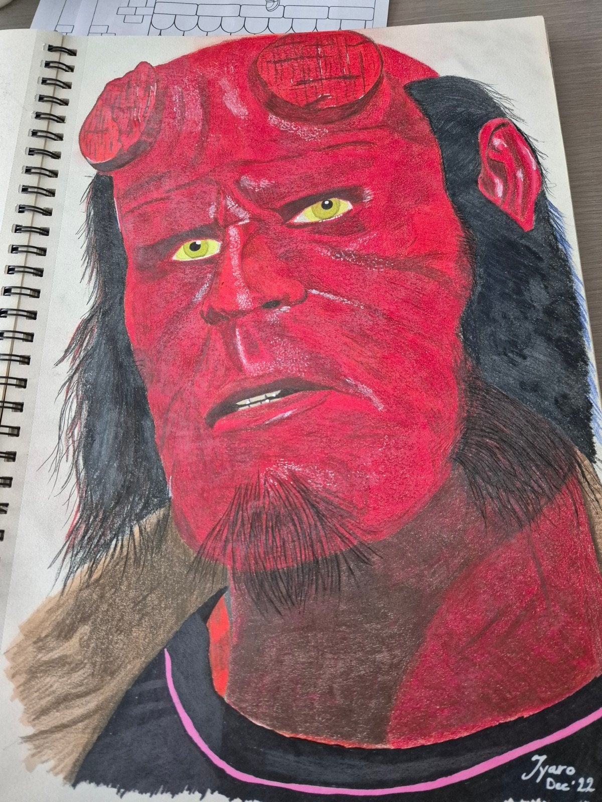 Portrait original de Hellboy, Enlèvement ou Envoi, Portrait
