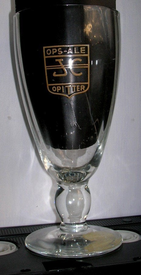 OPS ALE  Opitter, Collections, Marques de bière, Comme neuf, Verre ou Verres, Enlèvement ou Envoi