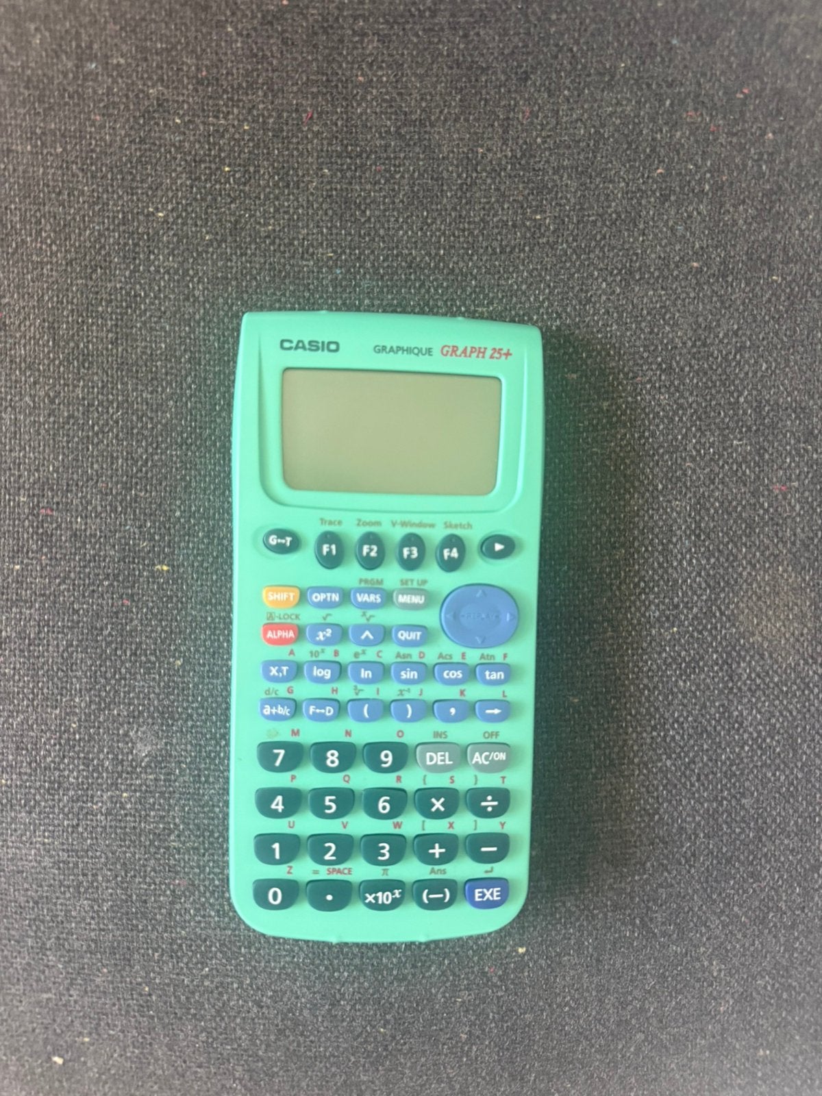 Casio Graph 25+ watergroen/mint grafische rekenmachine, Ophalen, Zo goed als nieuw