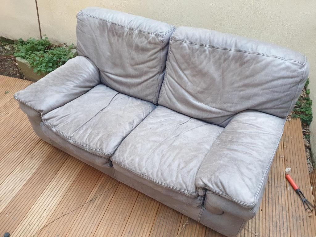 fauteuils (2 places + 1 place), 75 à 100 cm, Enlèvement, Utilisé, Cuir