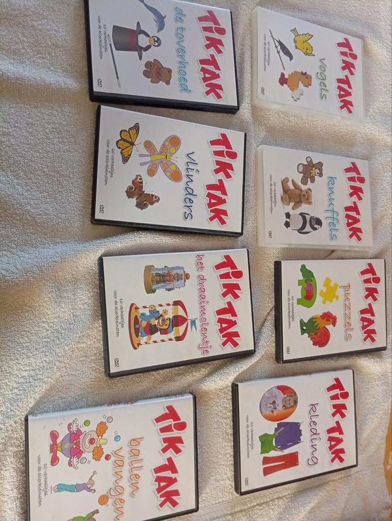 Dvd's tik tak Nederlandstalig, Ophalen, Gebruikt, Tekenfilm, Alle leeftijden