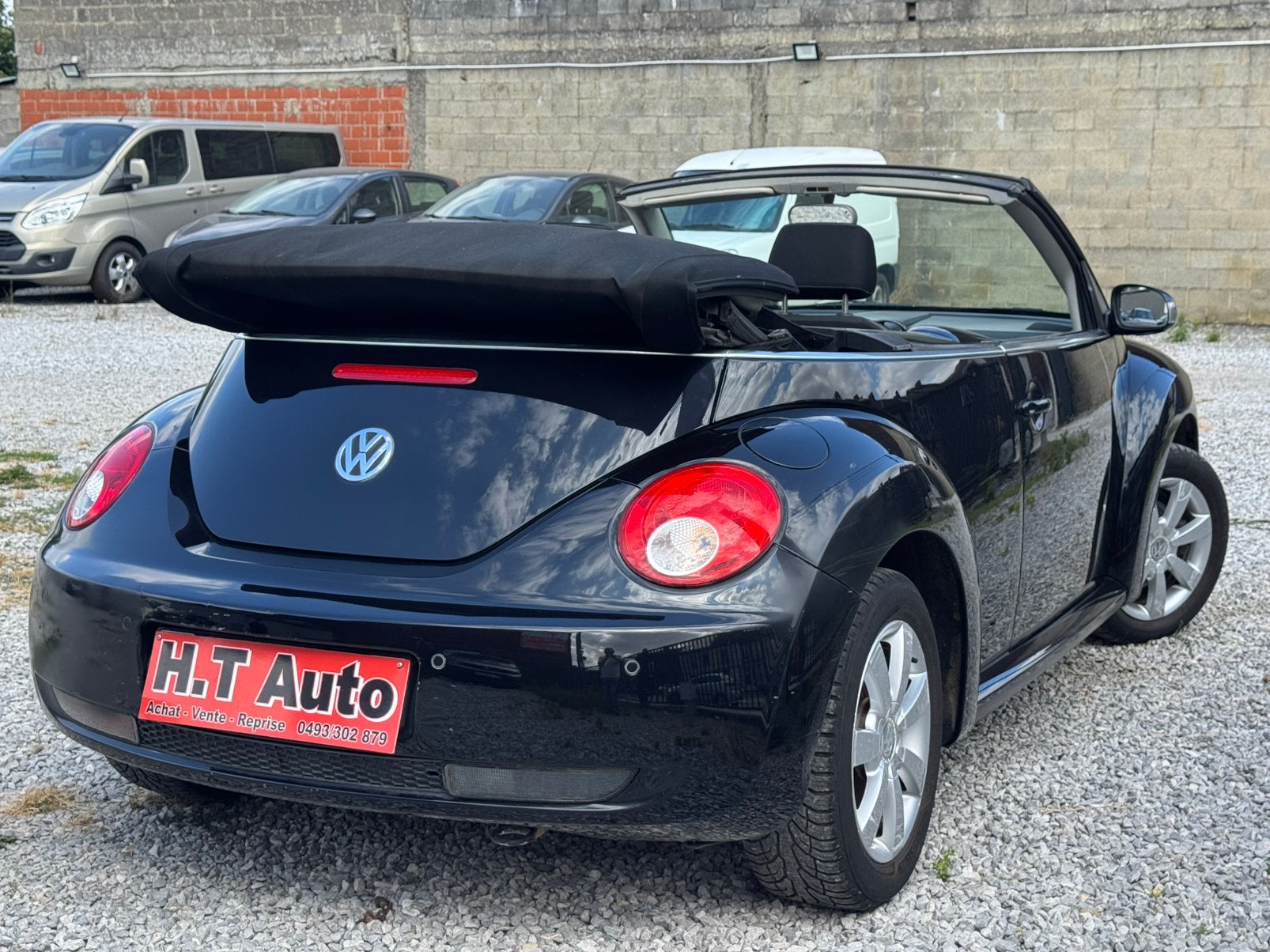 Volkswagen New Beetle Cabrio 1.4i Airco!!!, Voorwielaandrijving, 4 zetels, Stof, Zwart
