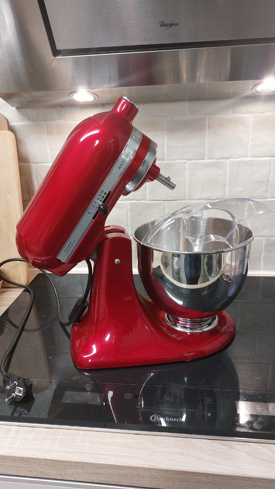 kitchenaid artisan keizerrode keukenrobot met accessoires, Huis en Inrichting, Ophalen