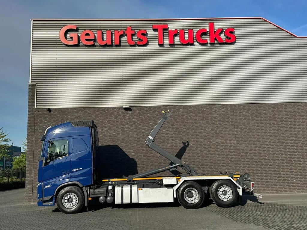 Volvo FH 500 6X2 VDL S-21-6400 HAAKARM / ABROLLKIPPER/ HOOKL, Auto's, Vrachtwagens, Automaat, Euro 6, Blauw, Diesel