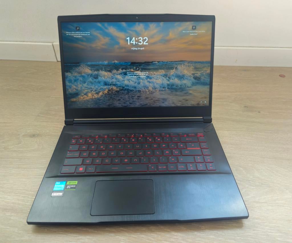 MSI GF63 Thin – i5 / RTX 3050 / 16GB / 512GB, Ophalen, Gaming, SSD