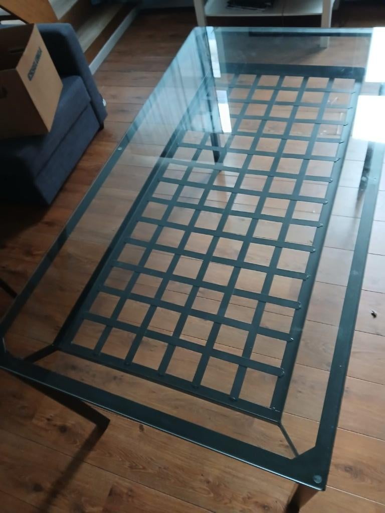 Glazen tafel - Ikea, Ophalen, 50 tot 100 cm, 50 tot 100 cm, Vijf personen of meer