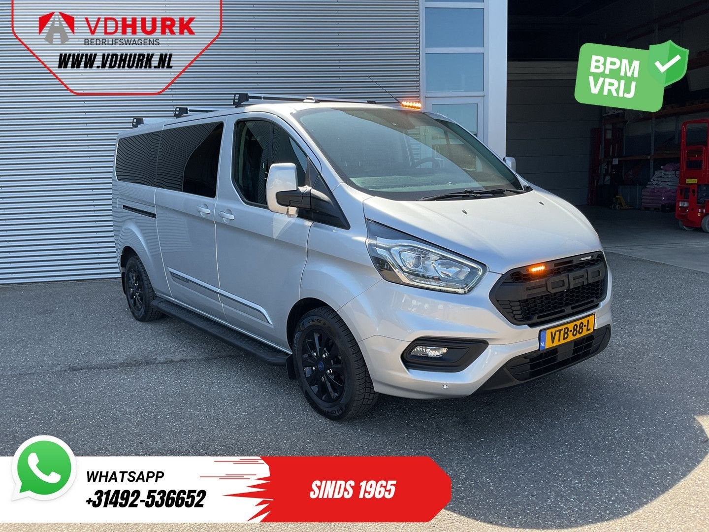 Ford Transit Custom 2.0 TDCI 130 pk Aut. L2 DC Dubbel Cabine, Argent ou Gris, Achat, 224 g/km, Entreprise