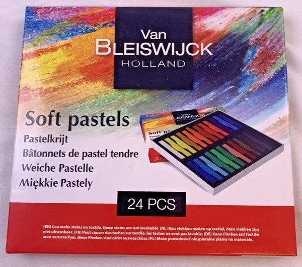 Craie pastel Van Bleiswijck 24 pièces de craie neuve, Hobby & Loisirs créatifs, Peinture, Envoi, Comme neuf, Autres types