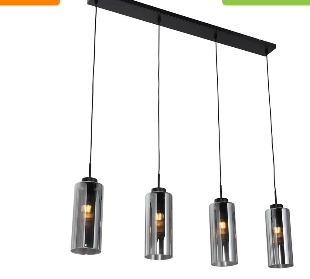 Lustre moderne, Huis en Inrichting, Lampen | Kroonluchters, Verzenden, Zo goed als nieuw, Glas