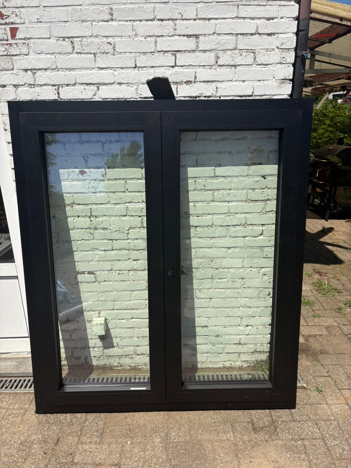 Nouvelle fenêtre en aluminium noir, Enlèvement, Neuf, Fenêtre de façade ou Vitre, Double vitrage