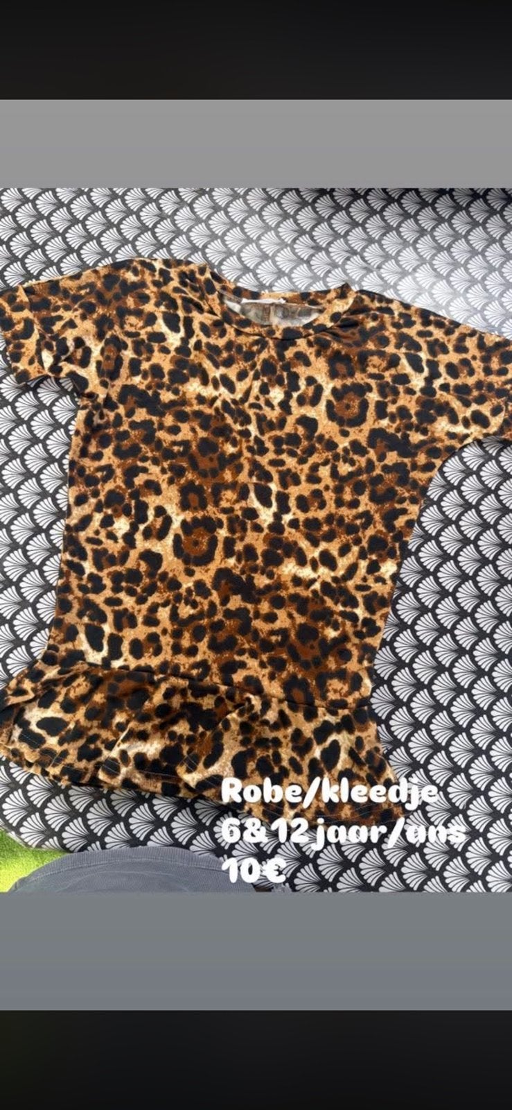 Kleedje in leopers laat 6 jaar nieuw, Verzenden, Nieuw, Meisje, Jurk of Rok