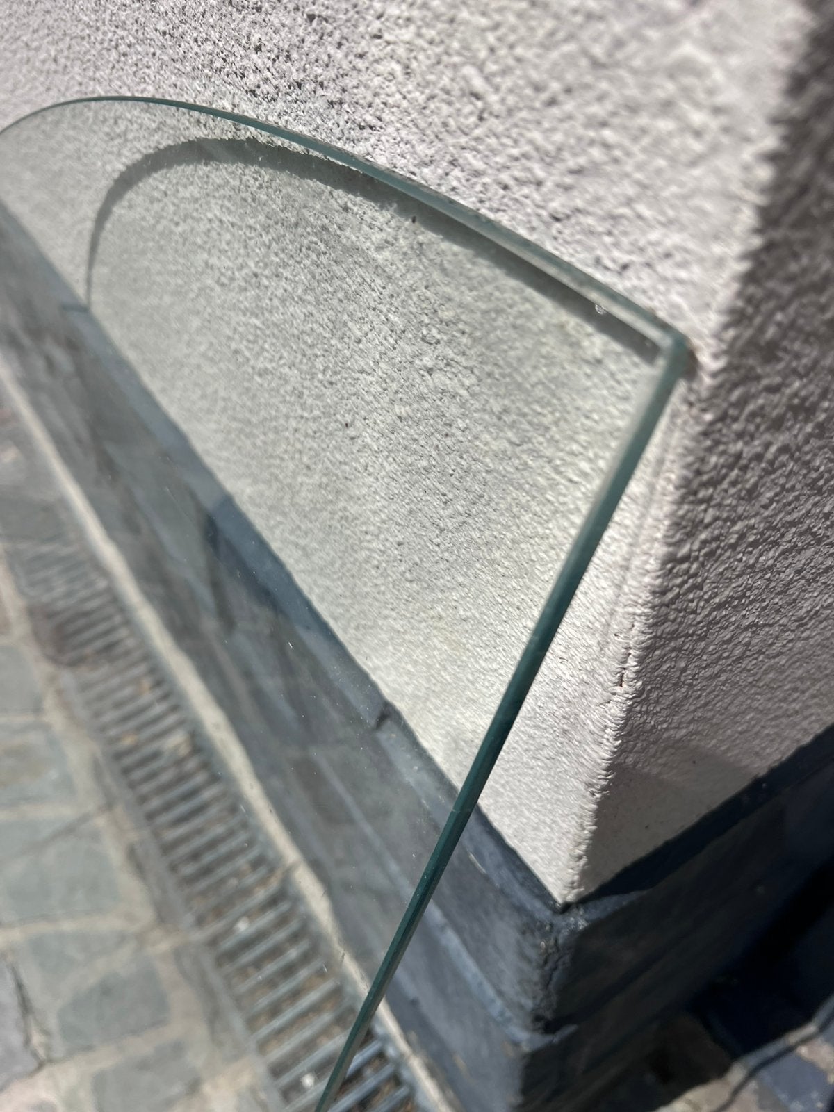 Plaque de protection sol en verre epais pour poele, Enlèvement, Comme neuf, Verre
