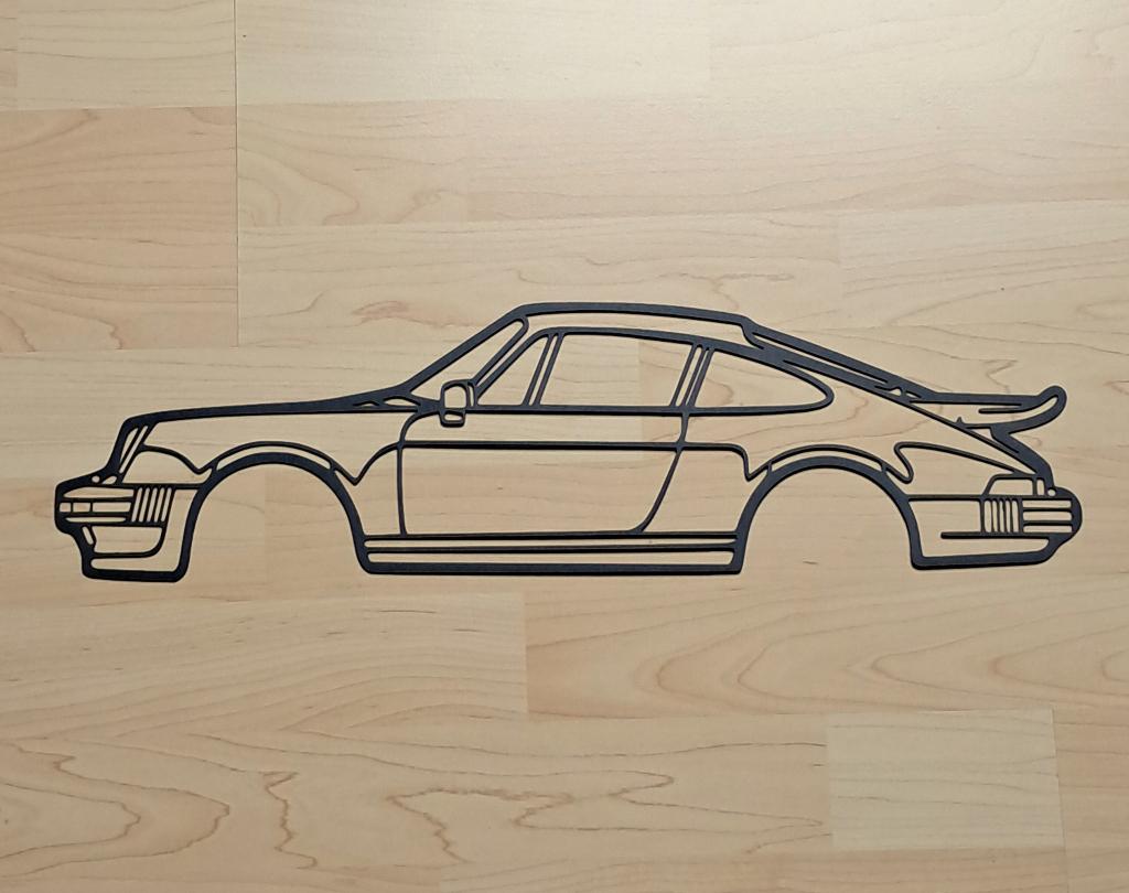 Porsche 911 930 turbo muurdecoratie, Ophalen of Verzenden, Nieuw, Auto's