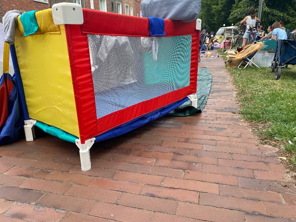 Retro Reisbed baby, Kinderen en Baby's, Ophalen, Gebruikt, Reisbedje