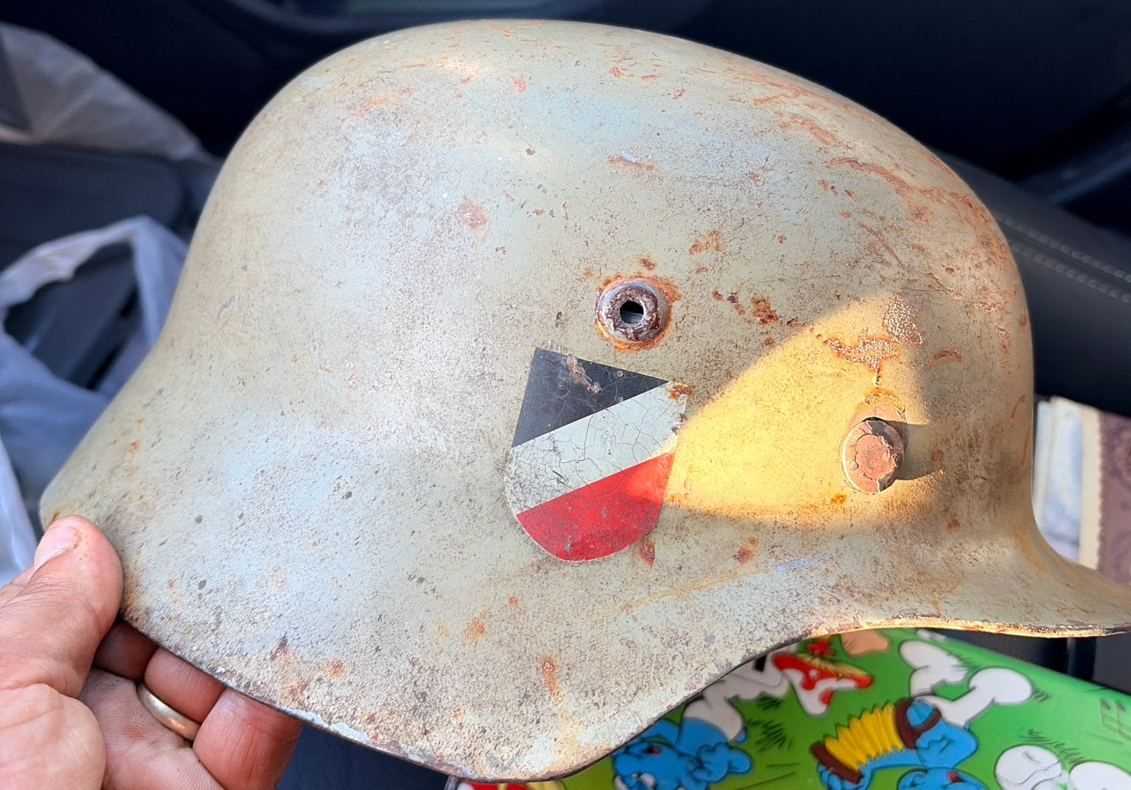Casque Stahlhelm ww2, Collections, Objets militaires | Général, Enlèvement ou Envoi