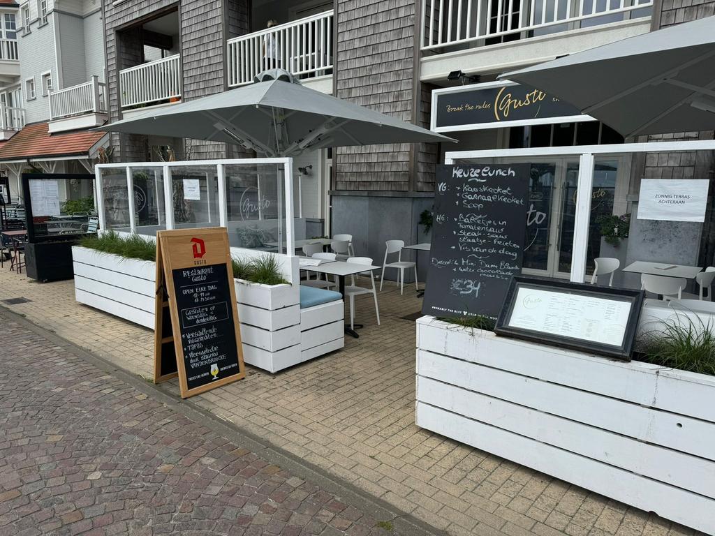 Parasols remi armonia licht grijs 350x350, Ophalen, Gebruikt, Overige typen