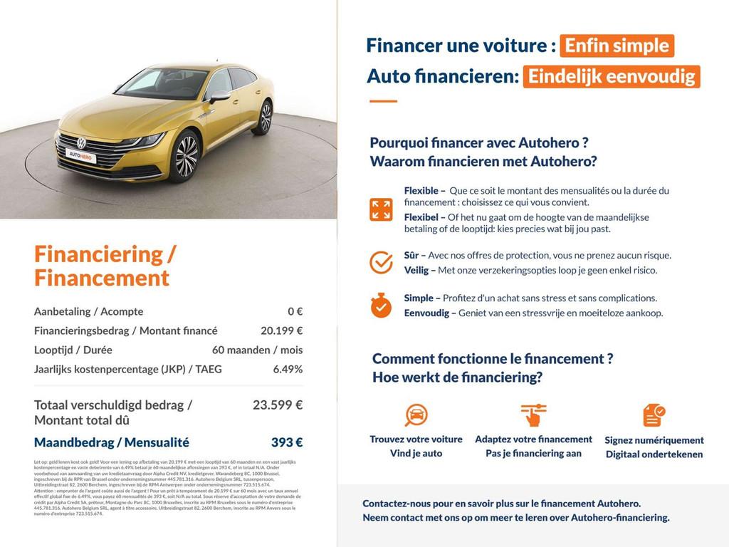 Volkswagen Arteon 2.0 TDI Elegance (bj 2019, automaat), Auto's, Volkswagen, Arteon, Overige kleuren, Elektronische parkeerrem