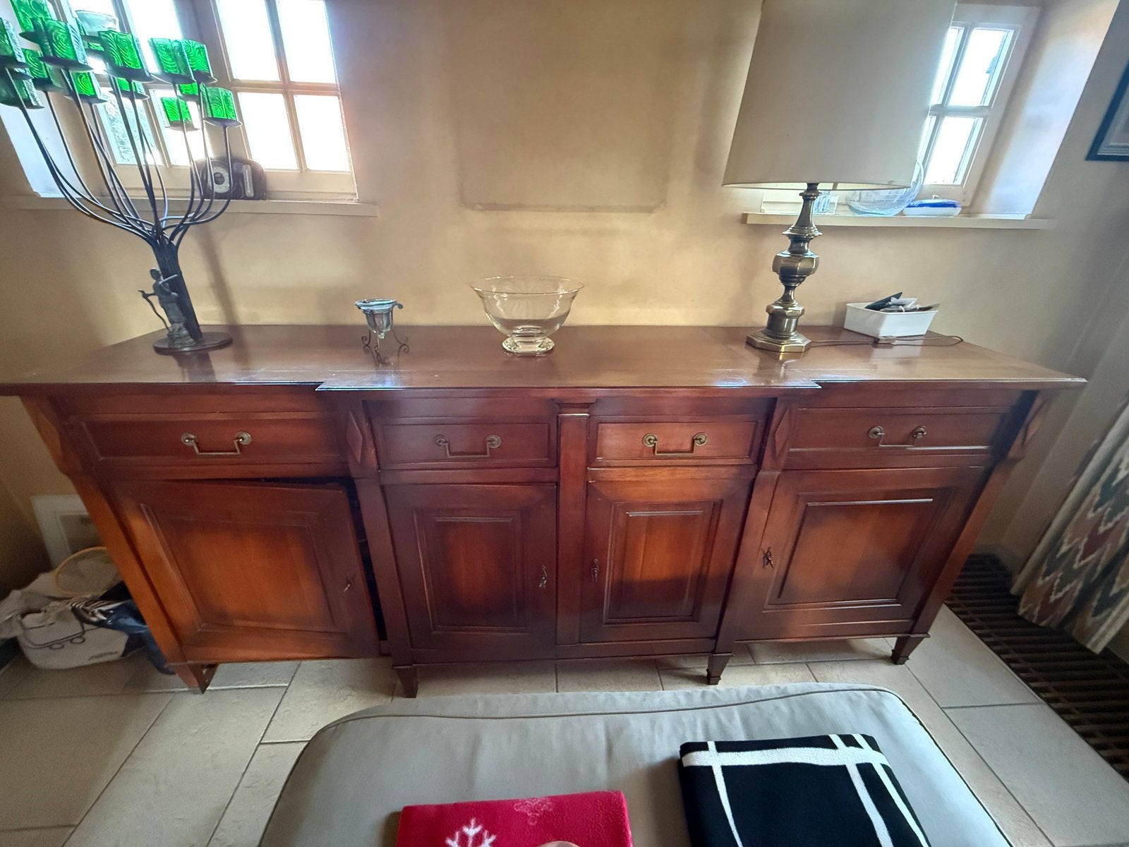 Armoire/buffet en cerisier 230 cm, Maison & Meubles, 200 cm ou plus, Avec tablette(s), Cerisier, Comme neuf