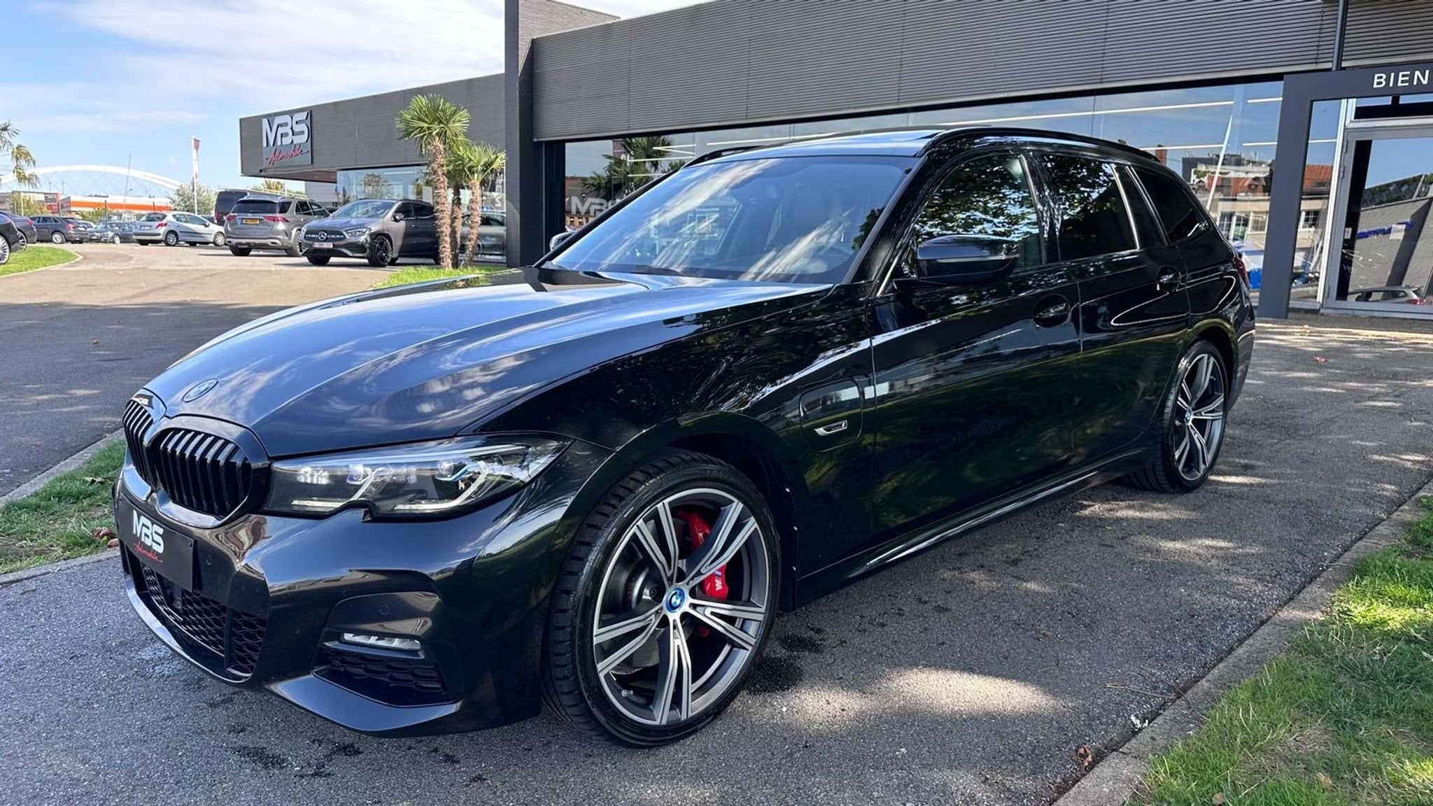 BMW 3 Serie 330 *Touring 330e* TOIT PANO* TVAC* CAMERA* SIEG, Cuir, Achat, Entreprise, Noir