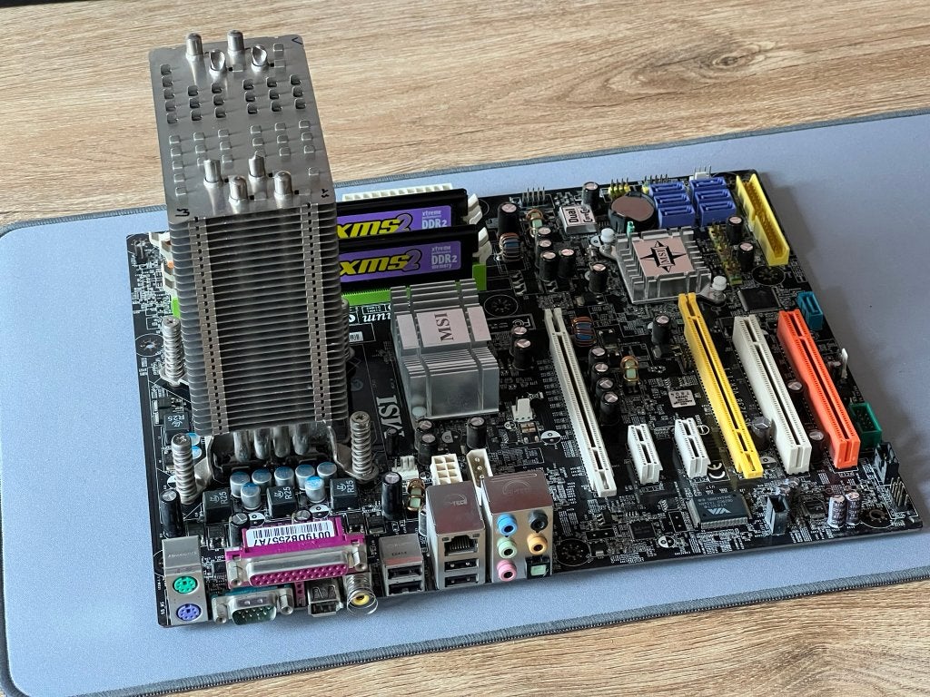Moederbord processor geheugen en onderdelen, Computers en Software, Moederborden, Ophalen, Gebruikt, Socket 775, DDR2