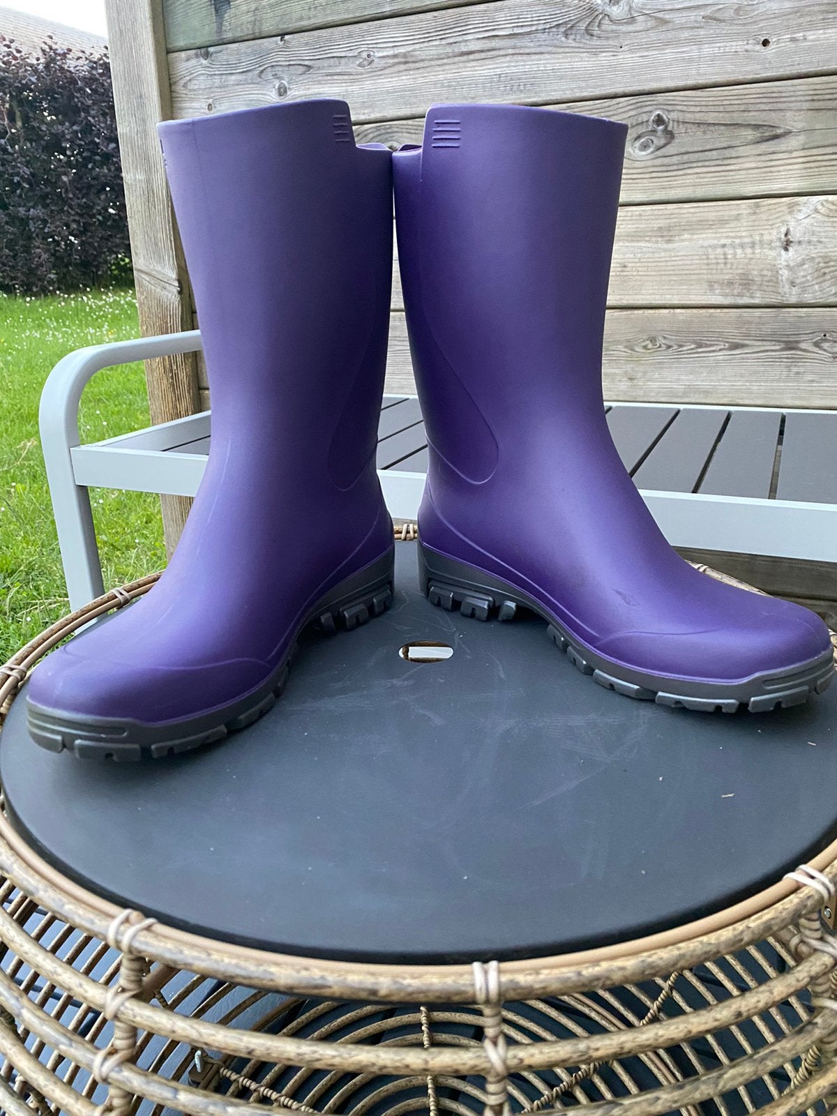 Bottes pluie Solognac 39/40 - État quasi neuf, Caravanes & Camping, Enlèvement ou Envoi, Comme neuf, Bottes de pluie, Dames