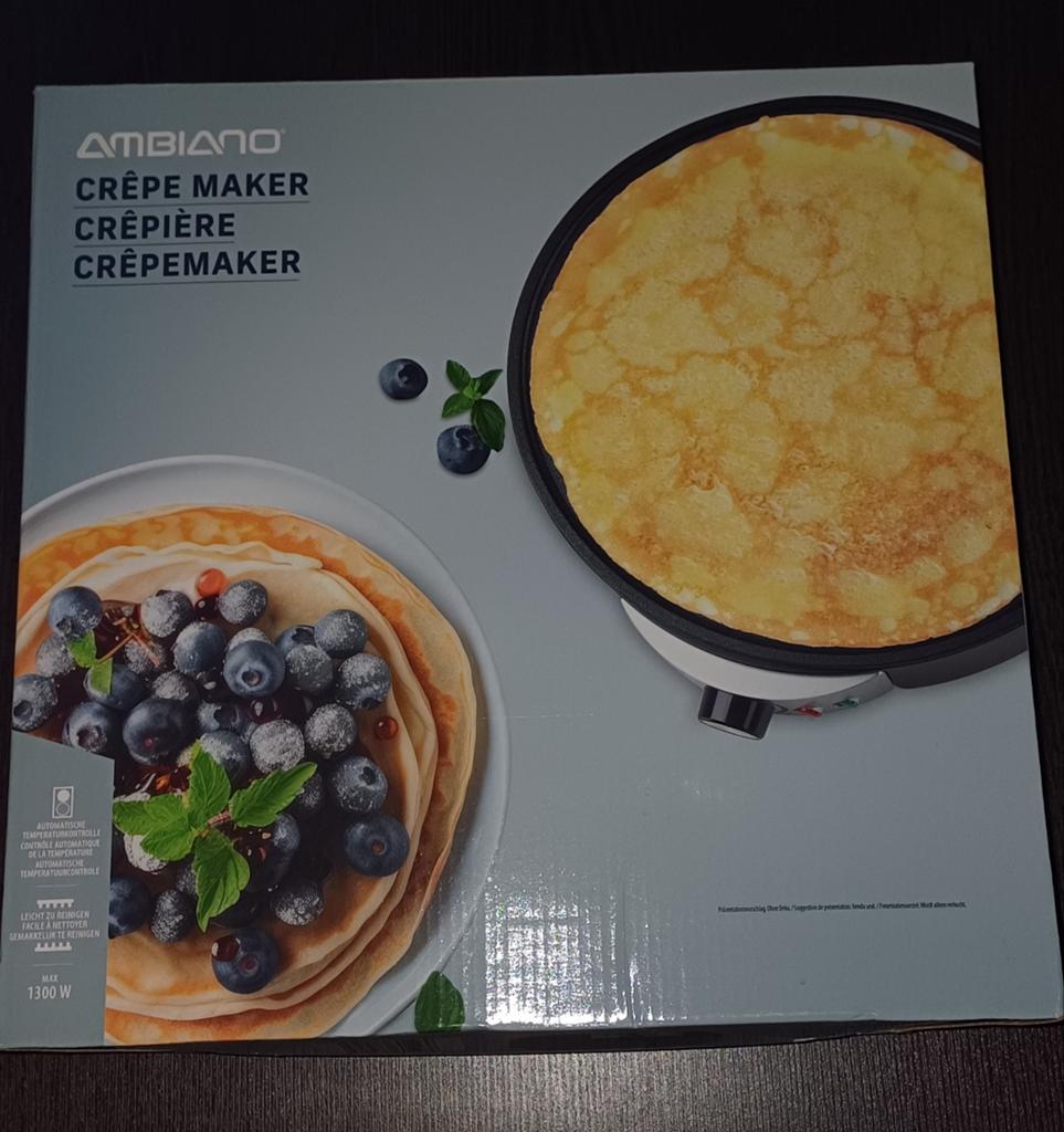 Ambiano pannenkoeken maker Nieuw, Elektronische apparatuur, Wafelijzers, Ophalen