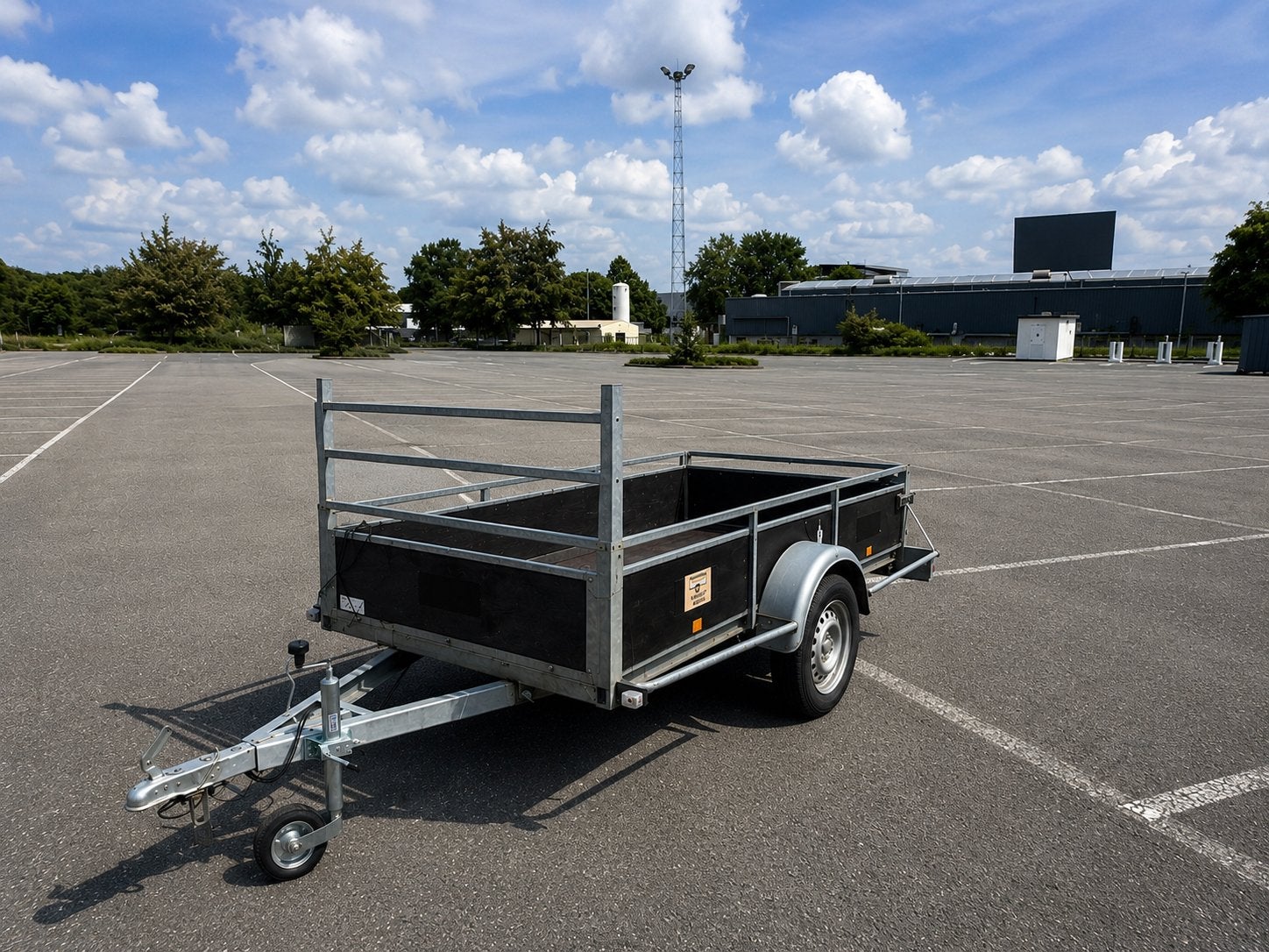Aanhangwagen enkelas bw-trailers 260x130, Auto diversen, Aanhangers en Bagagewagens, Ophalen, Zo goed als nieuw