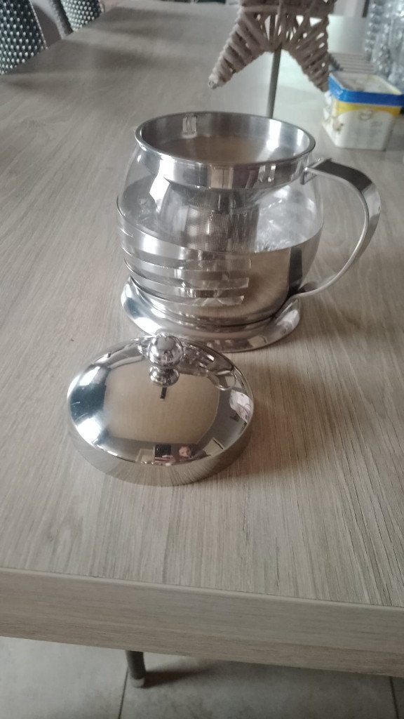 theepot, Huis en Inrichting, Ophalen, Zo goed als nieuw, Glas, Theepot