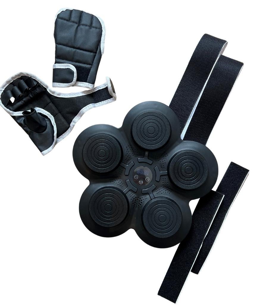 Boksmachine vechtsport reflextrainer 5-knoppen+ handschoenen, Overige, Nieuw, Ophalen of Verzenden, Vechtsportmaterialen