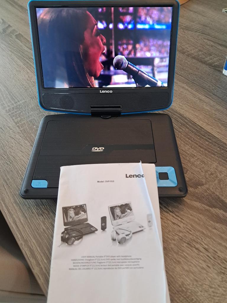 Lenco draagbare DVD speler - DVP910BU, Audio, Tv en Foto, DVD spelers, Gebruikt, Dvd-speler, Overige merken, Draagbaar, Ophalen