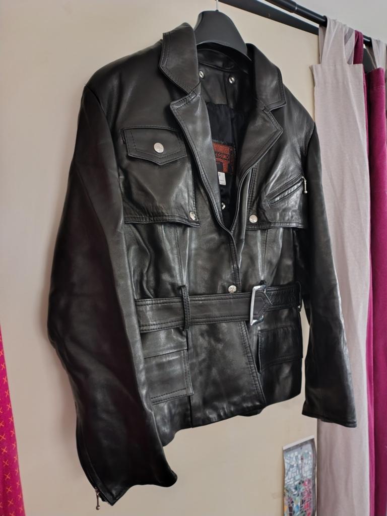 Pellessimo Paris middelgroot leren jack voor dames., Maat 38/40 (M), Zwart, Pellessimo, Ophalen of Verzenden