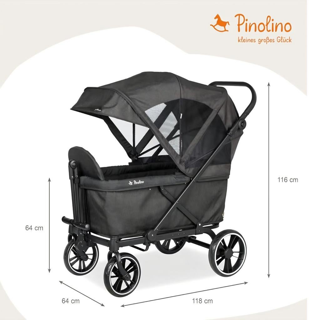 Pinolino opvouwbare bolderkar cruiser splinternieuw, Caravans en Kamperen, Bolderkarren, Ophalen of Verzenden