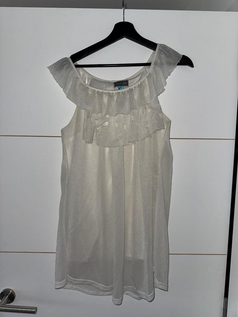 Blouse HK2028 blanche, Maat 38/40 (M), Wit, Ophalen of Verzenden, Zo goed als nieuw