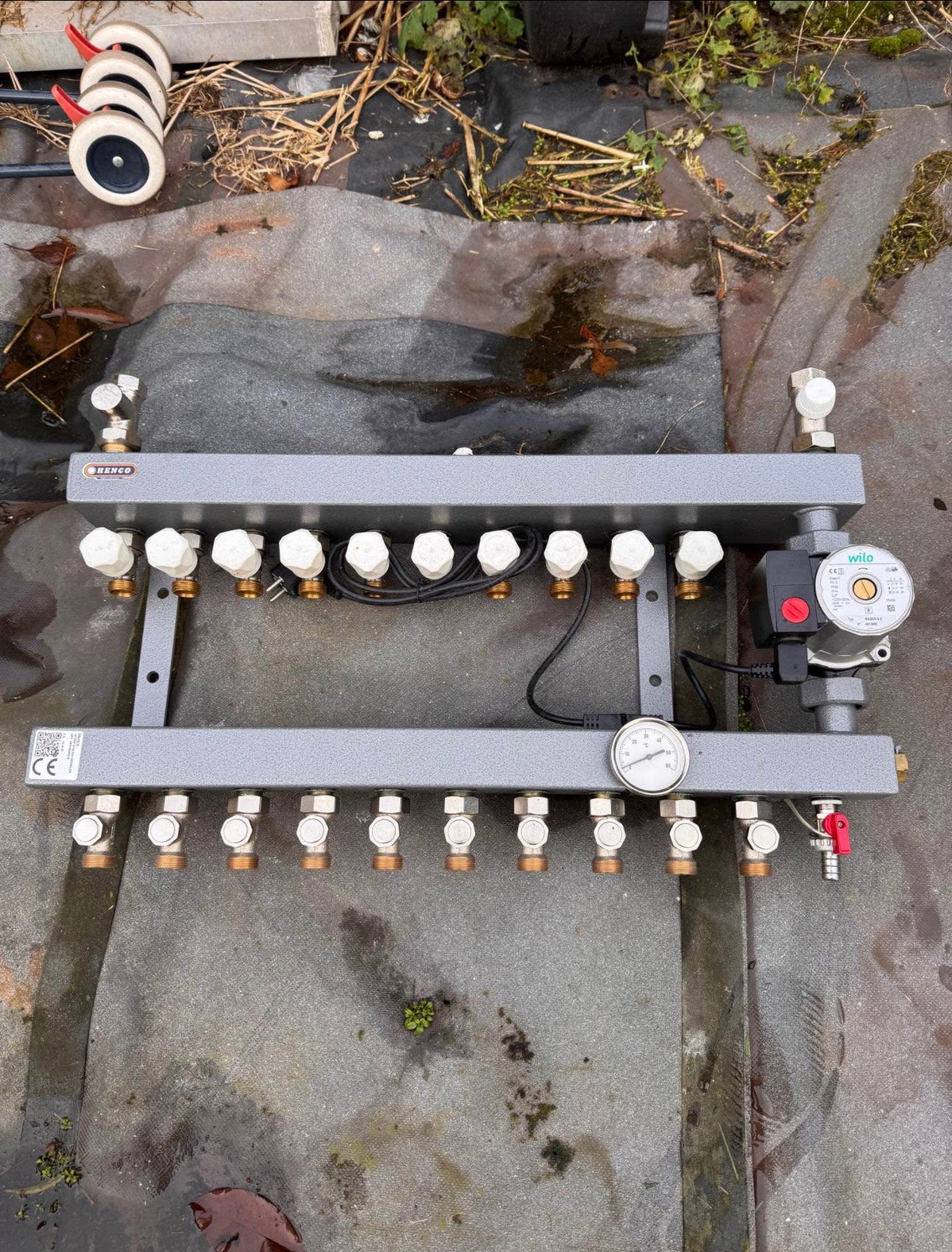 10 groep vloerverwarming collector henco, Doe-het-zelf en Bouw, Ophalen, Zo goed als nieuw